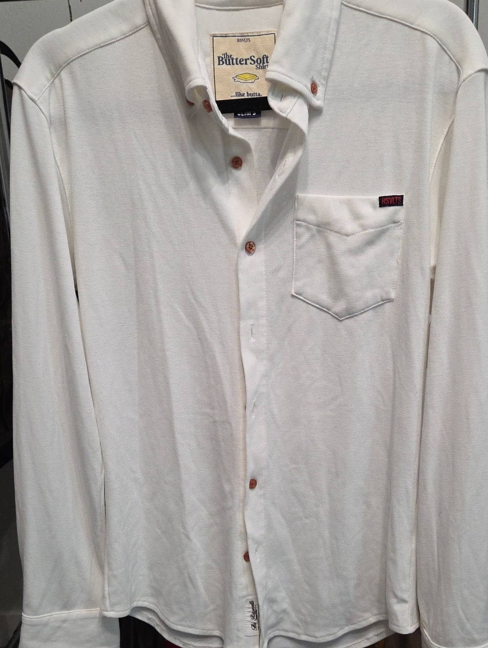 RSVLT Butter Soft Shirt Men’s Long-Sleeve Button-Up Shirt Knit